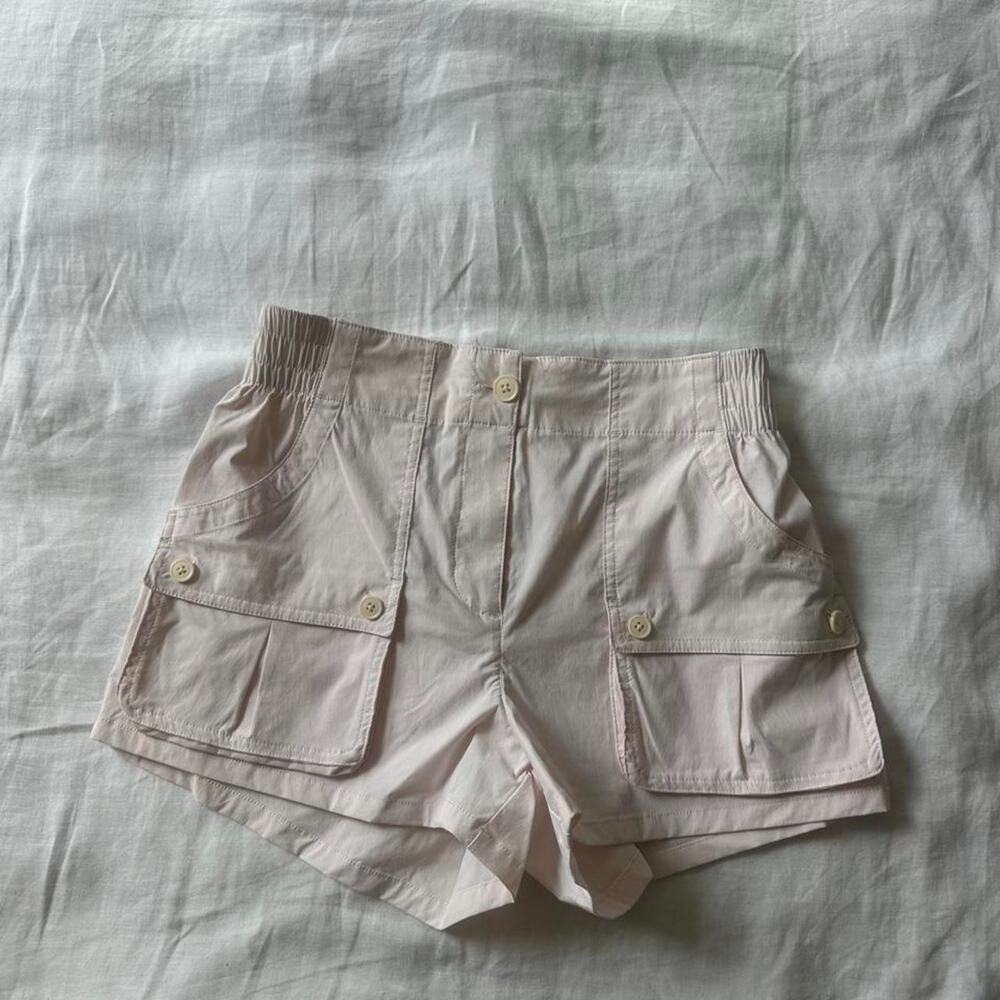 Jcrew cream cargo shorts in